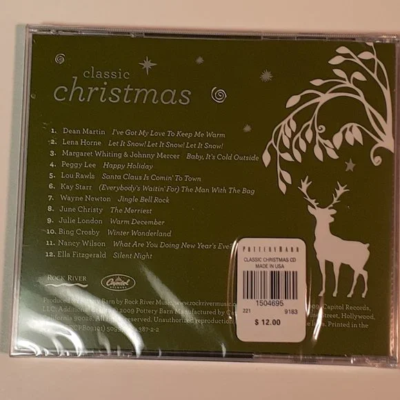 Pottery Barn CLASSIC CHRISTMAS CD sealed, new - Picture 2 of 2